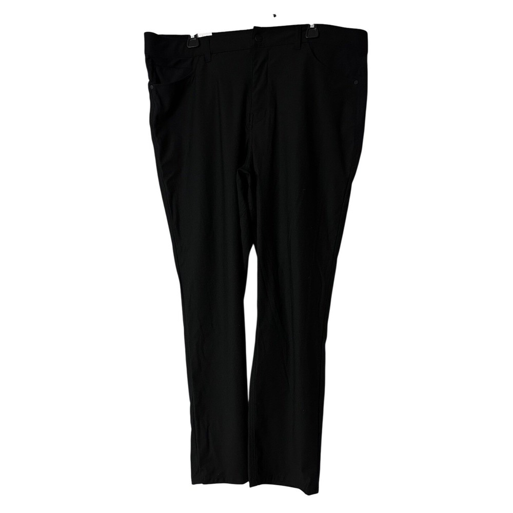 NWT DKNY Mens Slim Fit Black Stretch Universal Tech Pants Size 38x30